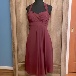 Bill Levkoff Bridesmaids Dress, Burgundy